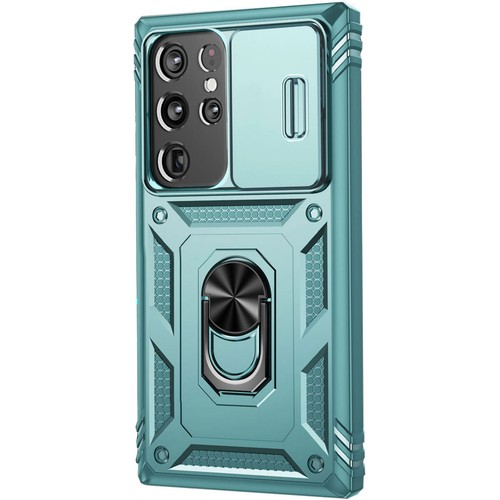 For Samsung Galaxy S21 Ultra/S21 FE Case Camera Slide Protect Ring Stand Cover - Bild 34 von 53