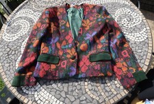 Liberty Jacket Floral Green Vintage Orange Red 90s 1990s
