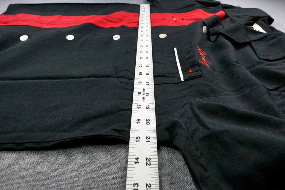 DaVinci California Shirt Medium Black Red Sleeper Rockabilly Retro Rayon Ricky - Image 4 of 4