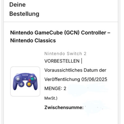  Nintendo Switch 2 GameCube (GCN) Controller   Nintendo Classics Vorbestellung