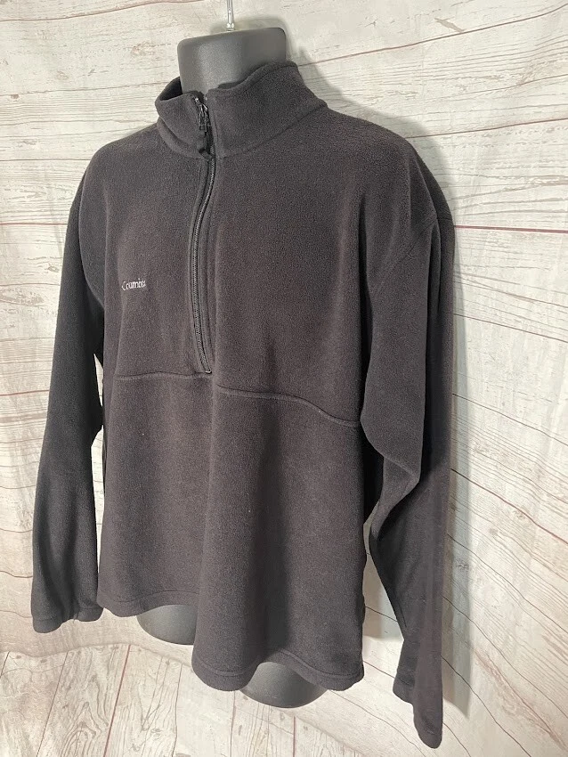 Пуловер флисовый Columbia унисекс черный на молнии с длинным рукавом размер XL - Изображение 2 из 4
