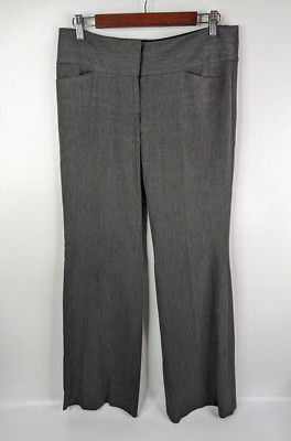 Express Charcoal Editor Pants Womens Size 6R Wide Leg Trousers Career (Defect)