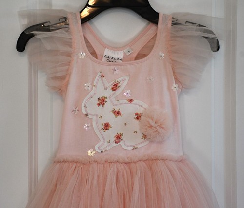 Ooh! La, La! Couture Girls’ Soft Pink Tiara Dress Size 5 New! - Picture 2 of 5