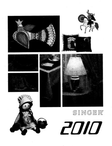 Singer 2010-TOUCH-TRONIC Sewing Machine/Embroidery/Serger Owners Manual Reprint - 第 1/1 張圖片