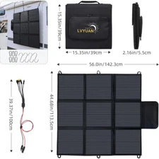 200 watt flexible Solar Panel Portable For For RV/Camper/Boat/Balcony-used/open