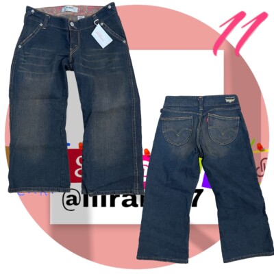 Levis 504 Womens Jeans 11 Blue Stretch Denim Dark Washed And Worn