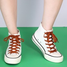 1pair Double Layers Flat Shoe Laces Strings for Sneakers Tennis Athletic Shoes