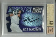 Kyle Schwarber Prizm MIDNIGHT INK MOJO RC Auto/50 Die Cut GEM MINT 9.5 Autograph