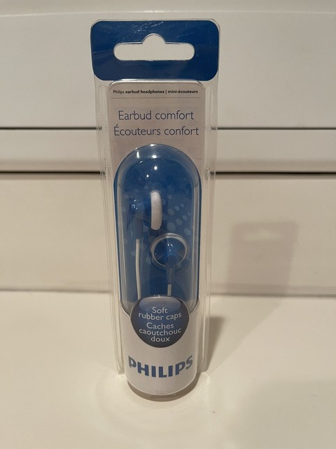 Philips Blue Earbud Headphones Soft 