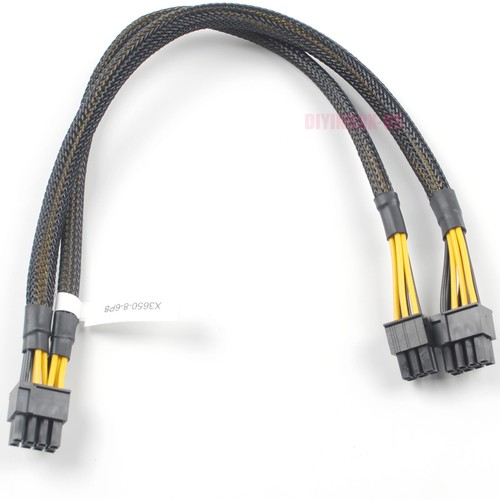  Cable para tarjeta de video GPU 35 cm para DELL T5610 T3600 T3610 de 8 pines a 8+6 pines - Imagen 1 de 5