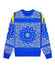 Men's Printed Tracksuit  Sports Tracksuit  Blue Bandana Tracksuit for Men 