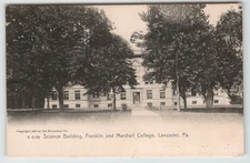 Postcard 1908 Rotograph of Science Bldg. Franklin and Marshall in Lancaster, PA.
