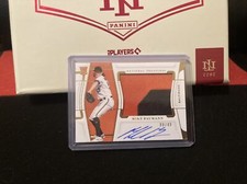 2022 PANINI NATIONAL TREASURES MIKE BAUMANN ROOKIE RC PATCH AUTO GOLD SP#/49