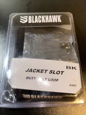 Blackhawk Jacket Slot Duty Belt Loop Ambidextrous Black 44H901BK NEW
