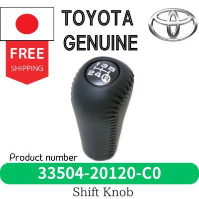 TOYOTA Genuine OEM JZA70 SUPRA MK3 5 Speed Leather Shift Knob