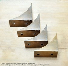 3.00 Inch Vintage Solid Brass Western Corner Protector - Cabinet, Table, Trunk