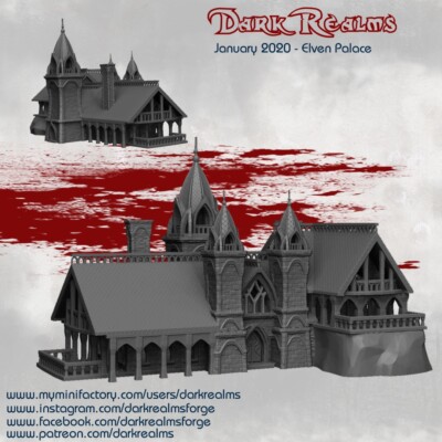 Dark Realms Elven Palace Lord of the Rings Warhammer Fantasy Tabletop