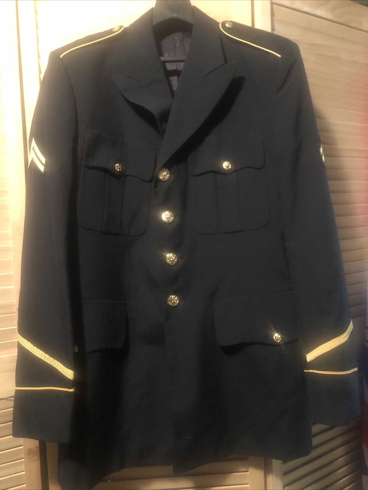 Army Male Dress Blue Coat Jacket 44L Marlow White Tropical Pre 2008 eBay