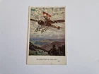 Feld Postcard Military WW1 - Airplane -Flags-Happy journey into the new year.