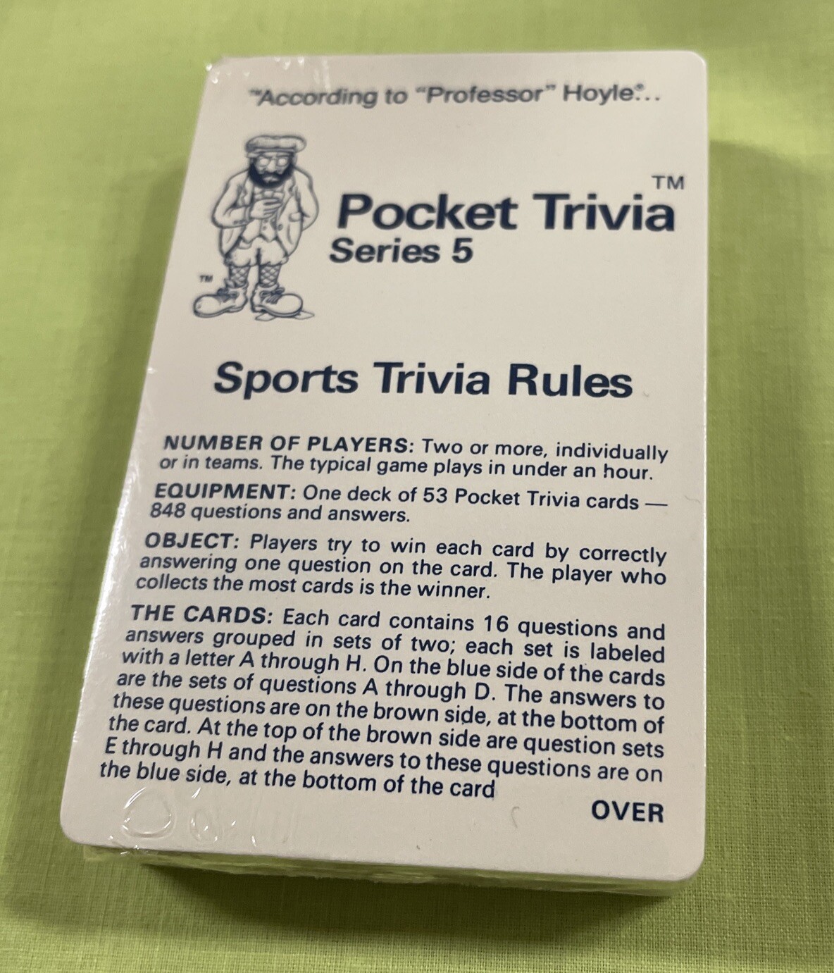 Vintage 1984 Hoyle Pocket Trivia Game Series 5 Sports NOS! eBay