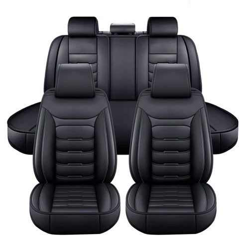For Toyota RAV4 Car Seat Covers 5-Seats Front & Rear Protector Leather Full Sets - Imagen 19 de 26