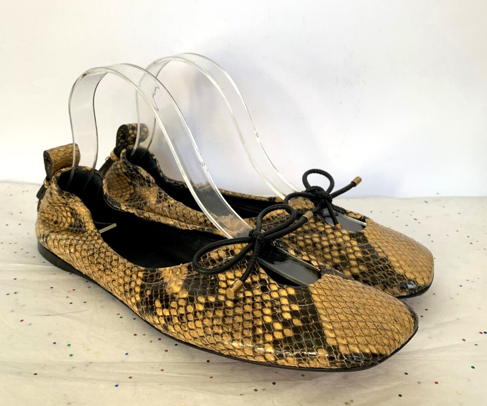 Frame Le Sunset Ballet Flats Python Multi Print B… - image 4