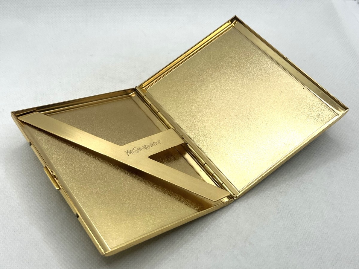 Used Auth YVES SAINT LAURENT YSL Logo Cigarette Holder Case