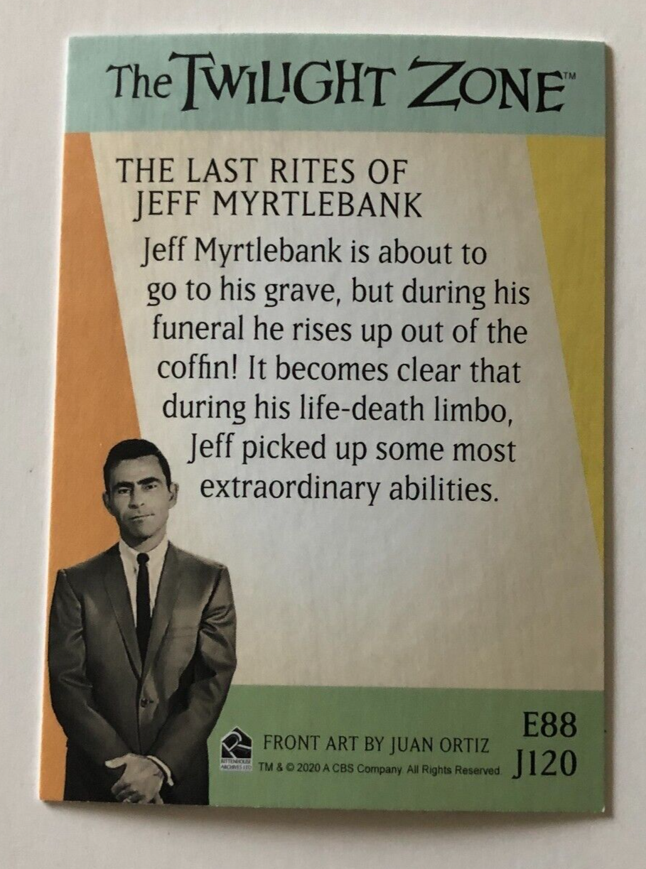 2020 Twilight Zone Archives #J120 The Last Rites of Jeff Myrtlebank