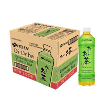 Ito En Tea Oi Ocha Green Tea Unsweetened 16.9 Ounce Pack of 12