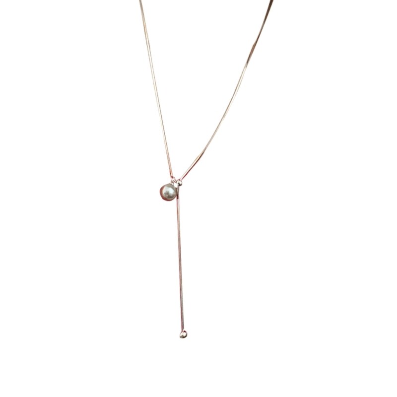 Sophisticated Women s Long Pearls Necklace in Sturdy Steel Materials Wear