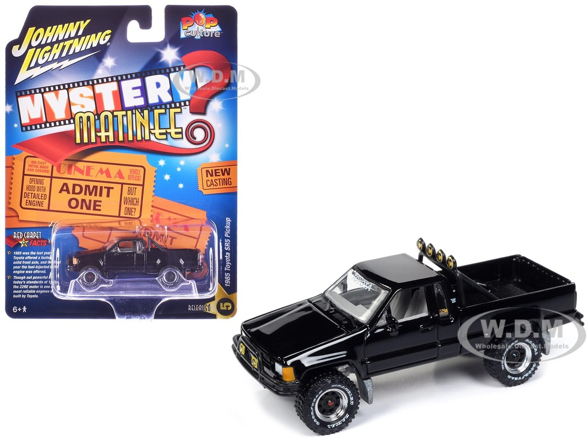 1985 TOYOTA SR5 PICKUP BLACK 1/64 DIECAST BY JOHNNY