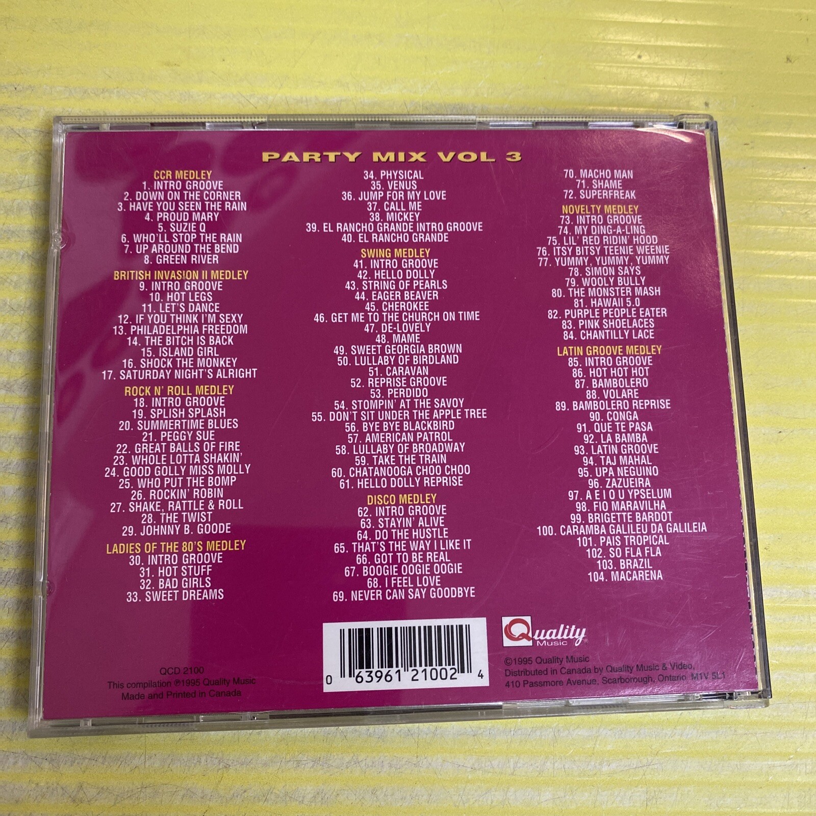 Party Mix Vol 3 Cd eBay