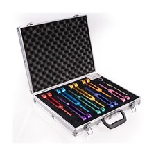 Chakra Tuning Forks Set, 7 Chakra and 1 Soul Purpose Weighted Tuning Forks Se...