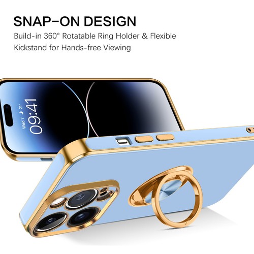 For iPhone 15 14 13 12 11 Pro Max Shockproof Kickstand Ring Rugged Case Cover - Picture 185 of 199
