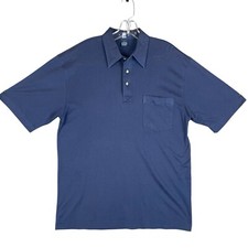 Vintage Oak Creek Golf Polo Shirt Mens M Blue Short Sleeve Pocket Thailand
