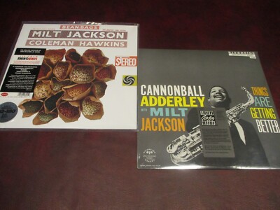 MILT JACKSON CANNONBALL VERIFIED 1980'S SERIES + COLEMAN HAWKINS BEAN BAGS SET