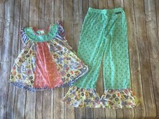 Matilda Jane size 8 Adventure Begins By Twilight Pajamas Set Swan 1/2 B17