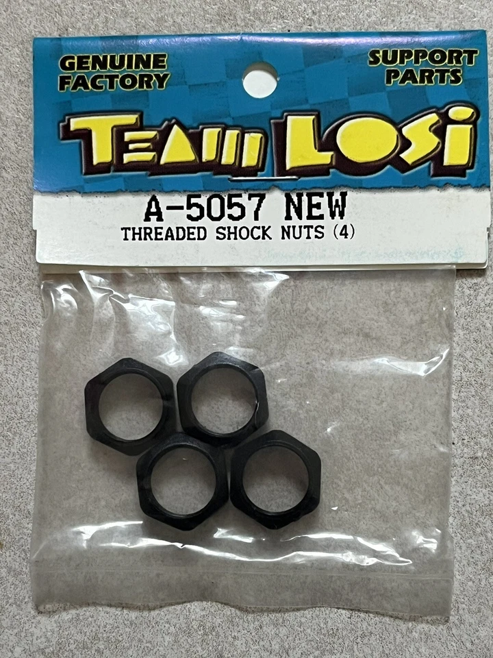 Team Losi A-5057 Losa5057 A5057 5057 Threaded Shock Nuts (4) Vintage XX XXT XXX - Bild 2 von 3