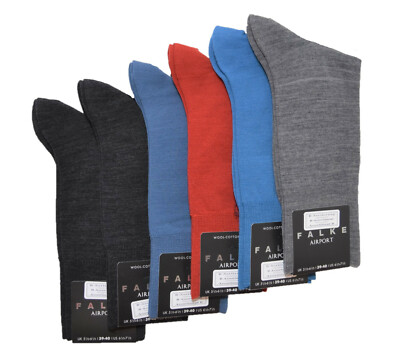 Falke B-Ware 6 Paar Airport Socken Sonderpreis Gr. 39 - 40 Herren Strümpfe P50