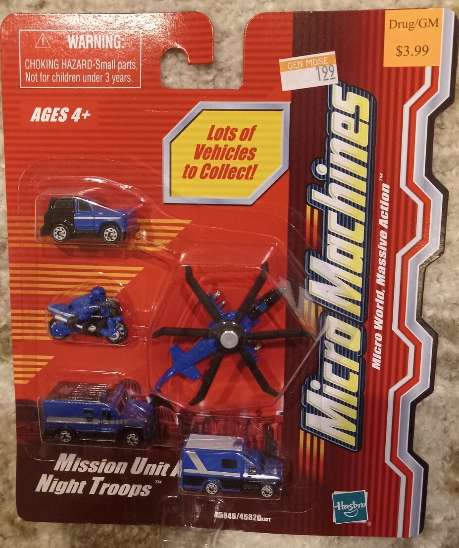 NEW 2003 Micro Machines Mission Unit Alpha Night Troops 45846/45820 Hasbro