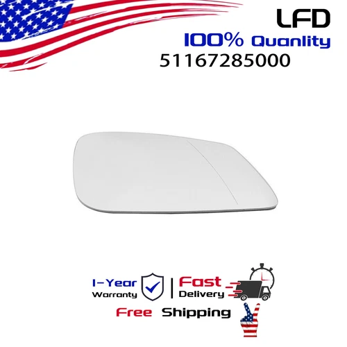 Heated Mirror Glass Passenger Side RH Fit BMW 320i 340i 3 Series 2014-2022
