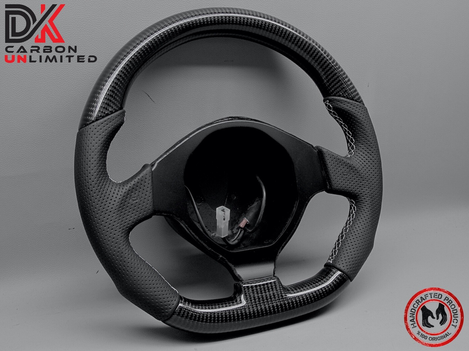 Lamborghini LP640 LP650 LP670 Murcielago Perforated 2x2 Carbon Steering Wheel v3
