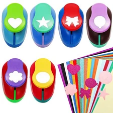 26 Pack Craft Hole Punch Shapes Set 6 Pcs 1 Inch Shape Hole Puncher for Craft...