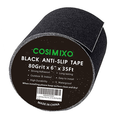 6'' X 35Ft Heavy Duty anti Slip Tape,Best 80Grit Friction,Grip,Abrasive for Stair