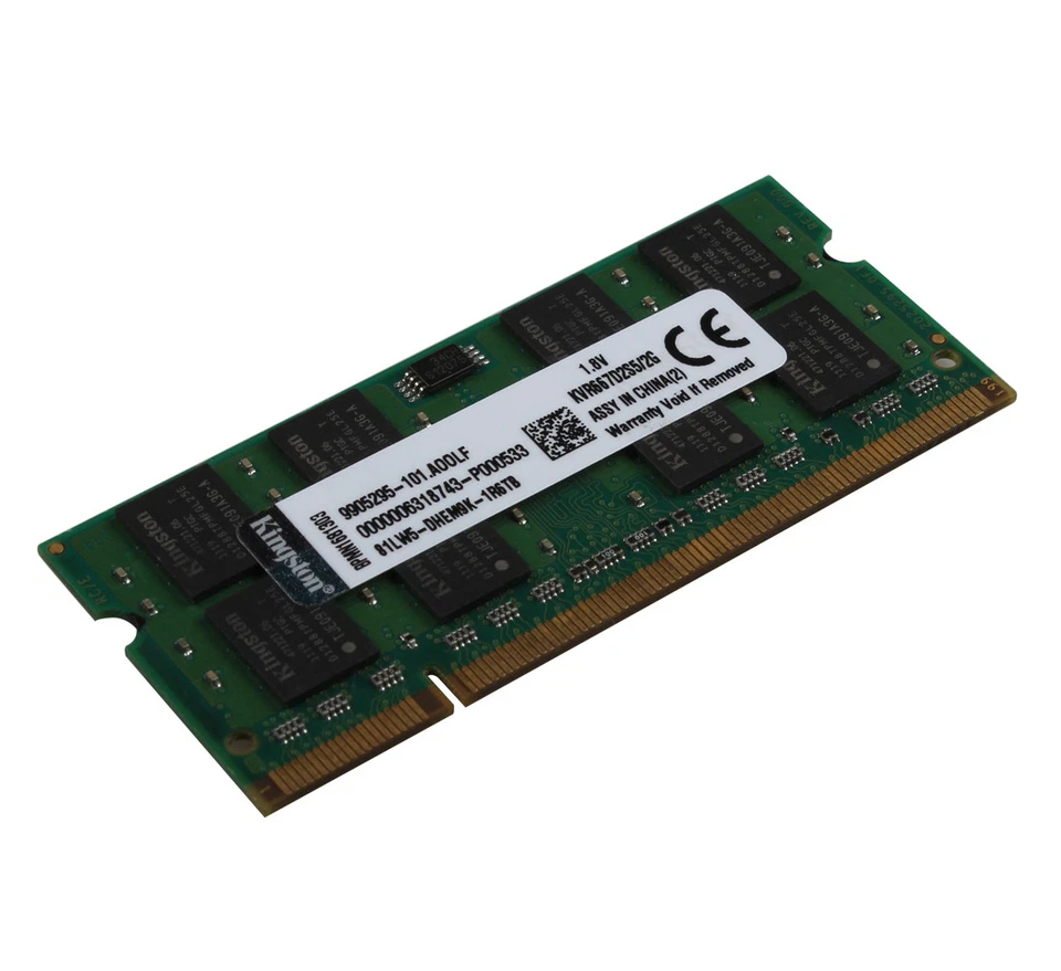 Kingston 2 GB 2G PC2-5300S DDR2 667 MHz Notebook Laptop Memoria RAM SO-DIMM 200 pines - Imagen 2 de 3