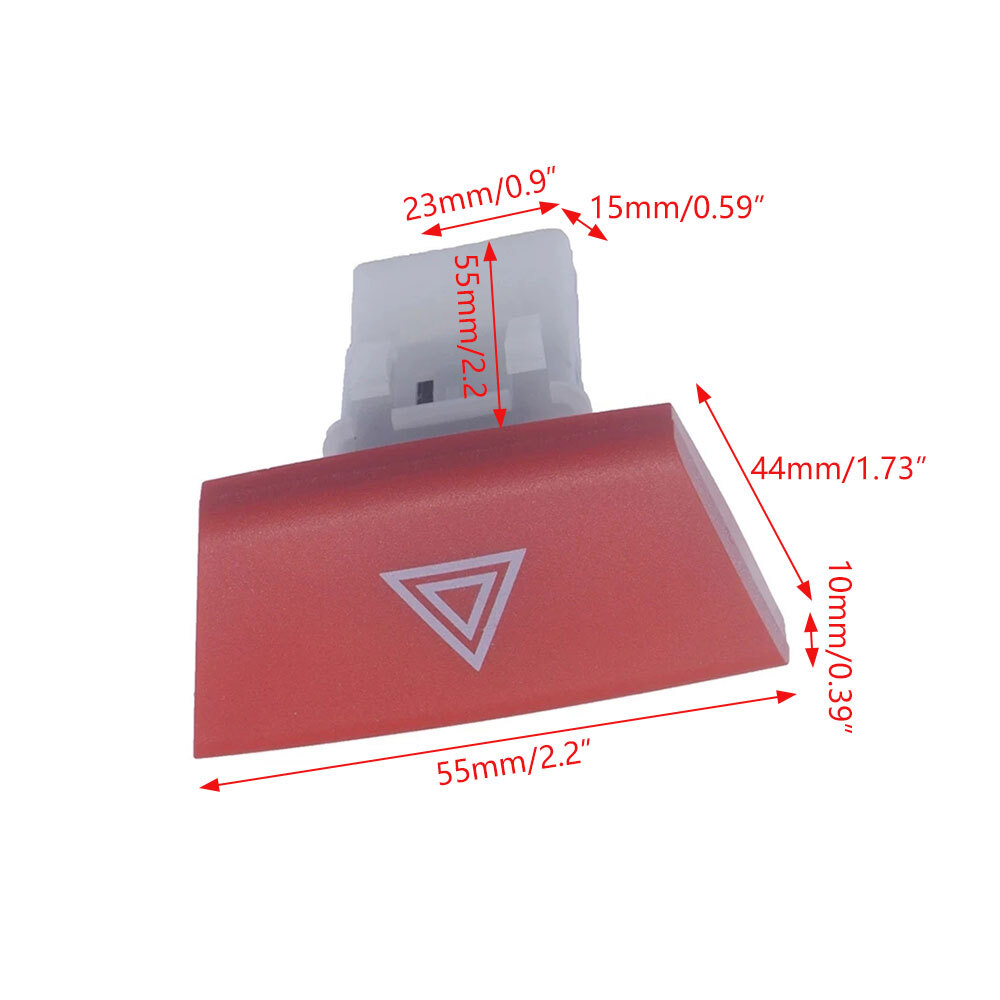 6490.NG Hazard Warning Switch Accessories For Peugeot 107 Citroen C1