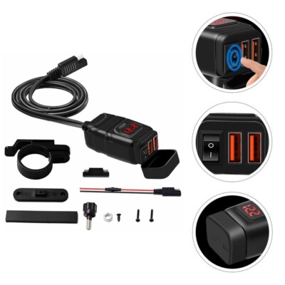 Dual Usb Charger Socket Motorcycle Power Adapter Motorcycle USB Charger