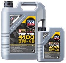 5w40 Fully Synthetic Engine Oil Liqui Moly Top Tec 4100 C3 9511 6 L
