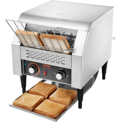300 Slice/Hour Stainless Steel Commercial Conveyor Toaster for Toast Bun Bagel