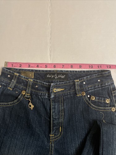 Baby Phat Girlz Cotton Denim Jeans With Gold Accents Girl's Size 12 - Picture 9 of 9